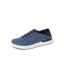 Neptune HT navy sneaker facing right, showing knit upper and cushioned sole with arch support, beach-inspired comfort design.
