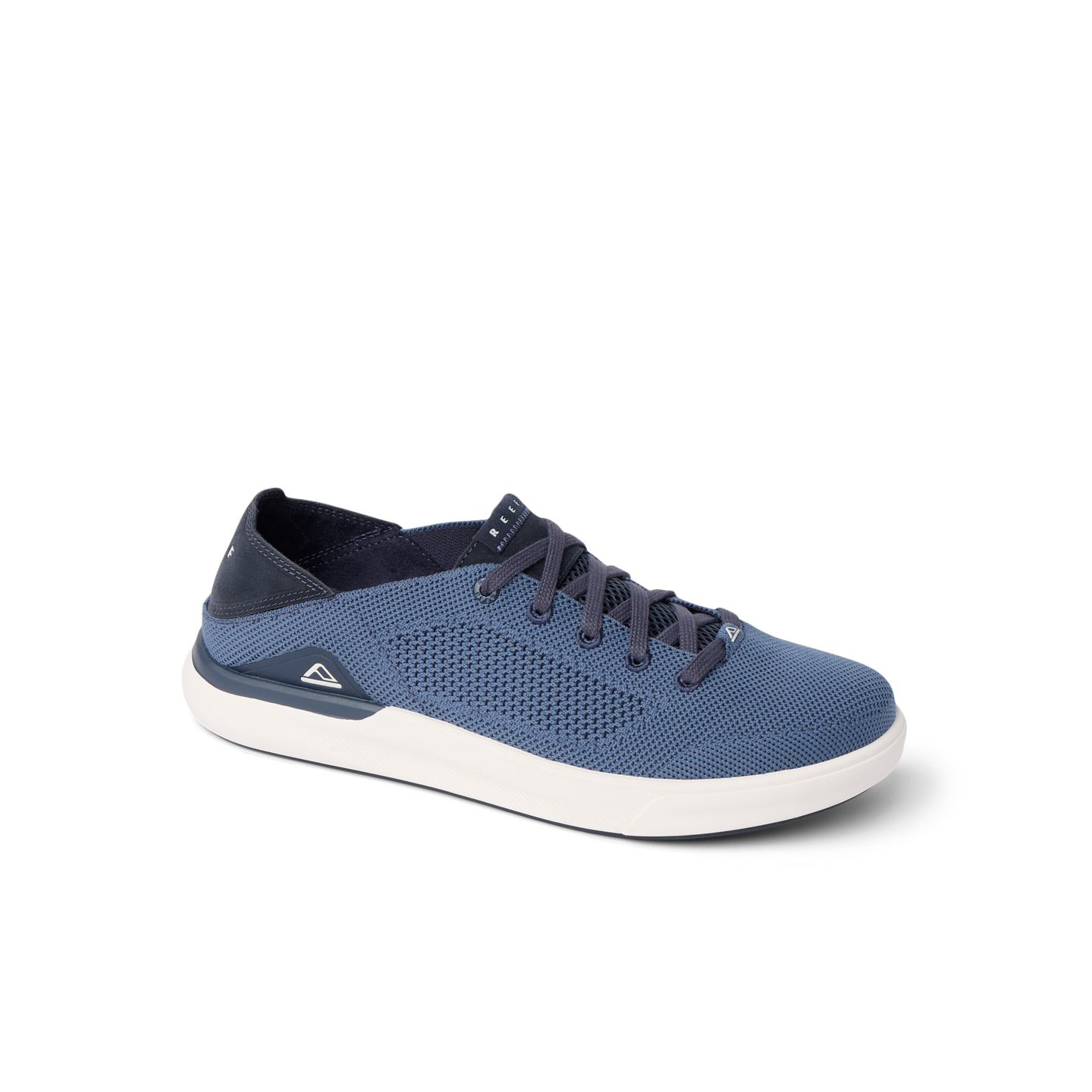 Neptune HT men's navy sneaker facing right, close-up side view, featuring extra cushion and water-friendly design.