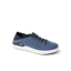 Neptune HT men's navy sneaker facing right, close-up side view, featuring extra cushion and water-friendly design.