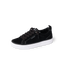 Lay Day Dawn black sneaker facing left with cushioned sole and anatomical arch support for everyday comfort