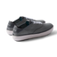 Pair of Neptune Lido men's grey sneakers facing right, showing rear and side with soft cushioning and arch support.
