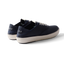 Neptune Lido navy sneakers facing left showing heel and side, surf-inspired comfort with anatomical arch support and cushioning.