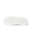 Lay Day Lite white sneaker outsole shown from below facing left with cushioned tread and arch support
