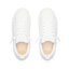 Lay Day Lite white sneakers shown from above, toes facing up and heels down, with cushioned footbeds and arch support