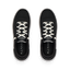 Top view of black Reef Del Mar shoes with white laces, designed for all-day comfort and beach-inspired active wear.