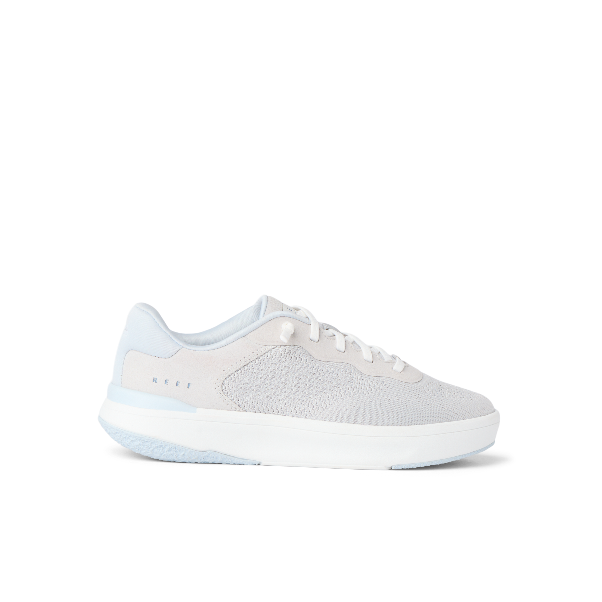Reef Del Mar left-facing sneaker close-up showing lightweight, breathable upper and cushioned sole from The Del Mar Collection.