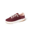 Reef Del Mar burgundy sneaker facing left with cushioned sole and anatomical arch support