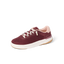 Reef Del Mar burgundy sneaker facing left with cushioned sole and anatomical arch support