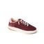 Reef Del Mar burgundy sneaker facing right with cushioned sole and arch support