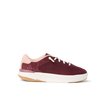 Reef Del Mar burgundy sneaker facing right with cushioned sole and beach inspired comfort