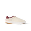 Reef Del Mar cream sneaker facing right with burgundy accents and cushioned sole for everyday comfort