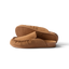 Pair of tan Vista Myra slip-on clogs facing left, women's leather footwear with cushioned footbed and enhanced arch support