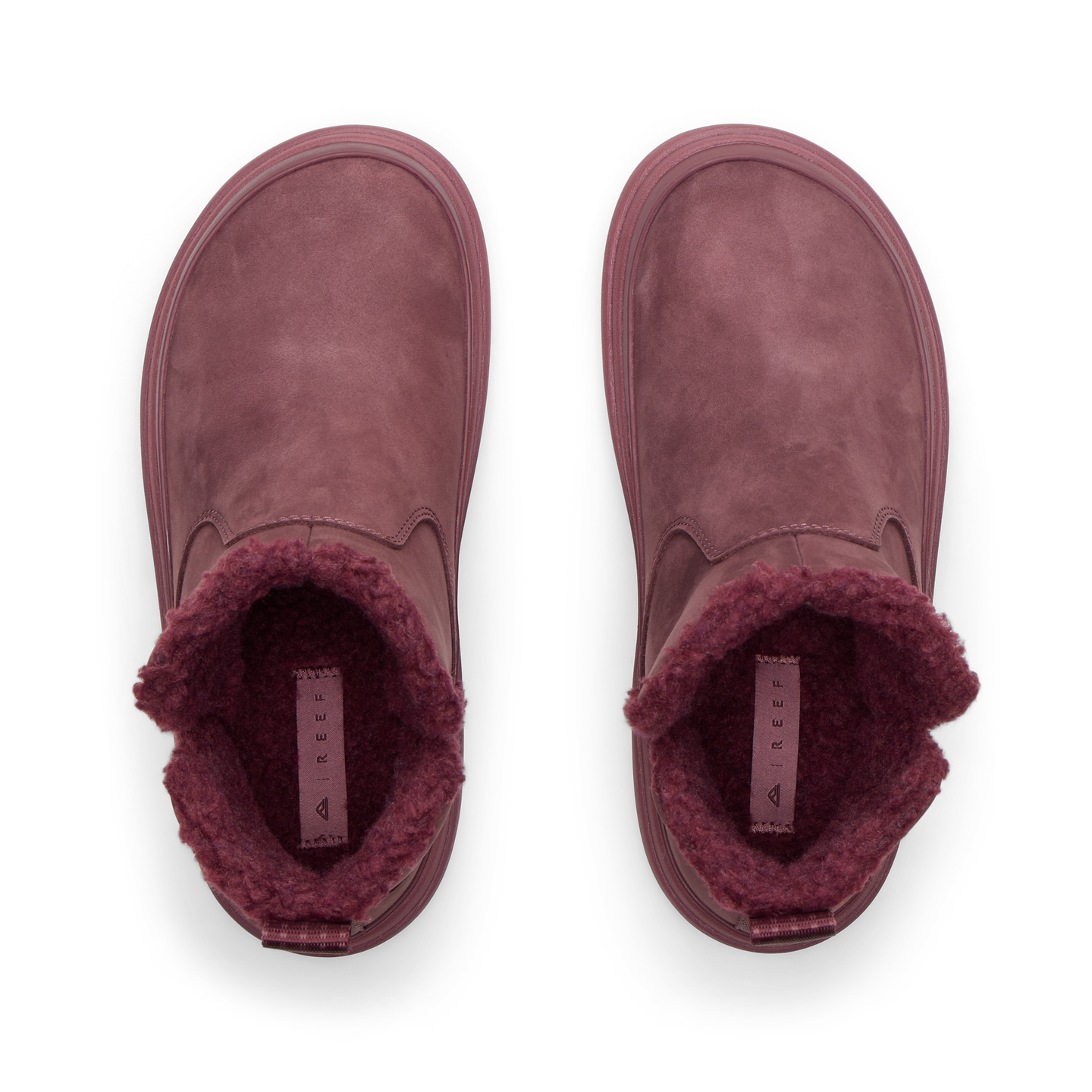 Top view of Weekend Autumn shoes in soft suede with plush lining, designed for comfort and durability by REEF.