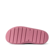 Close-up of the pink sole of the Weekend Olivia boot facing upward, showcasing comfort and durable reef design.