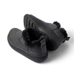 Pair of black Weekend Olivia boots, angled right, showing plush faux fur collar and durable grippy sole.