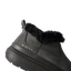 Close-up of the left side of the Weekend Olivia boot in black with plush lining, water-resistant nubuck, and REEF logo.