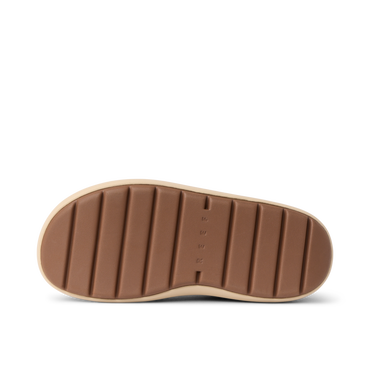 Sole view of Weekend Low Brooke showing durable, cushioned outsole with REEF branding in men's and women's shoe collection
