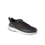 Reef Zuma black athletic sneaker facing right with breathable knit upper and cushioned sole