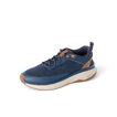 Reef Zuma navy sneaker facing left, featuring a breathable knit upper, padded collar, and cushioned sole
