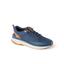 Reef Zuma blue sneaker facing right with breathable knit upper and cushioned sole