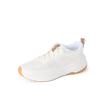 Reef Zuma white sneaker facing left with breathable knit upper and cushioned comfort