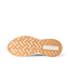 Reef Zuma sneaker outsole facing viewer with toe pointing left and heel right, showing cushioned patterned tread