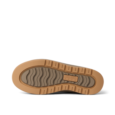Campfire Lodge clog outsole facing right with textured tread and cushioned footbed for durable comfort
