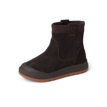 Campfire Ember brown women's boot facing left with cushioned comfort and durable outsole