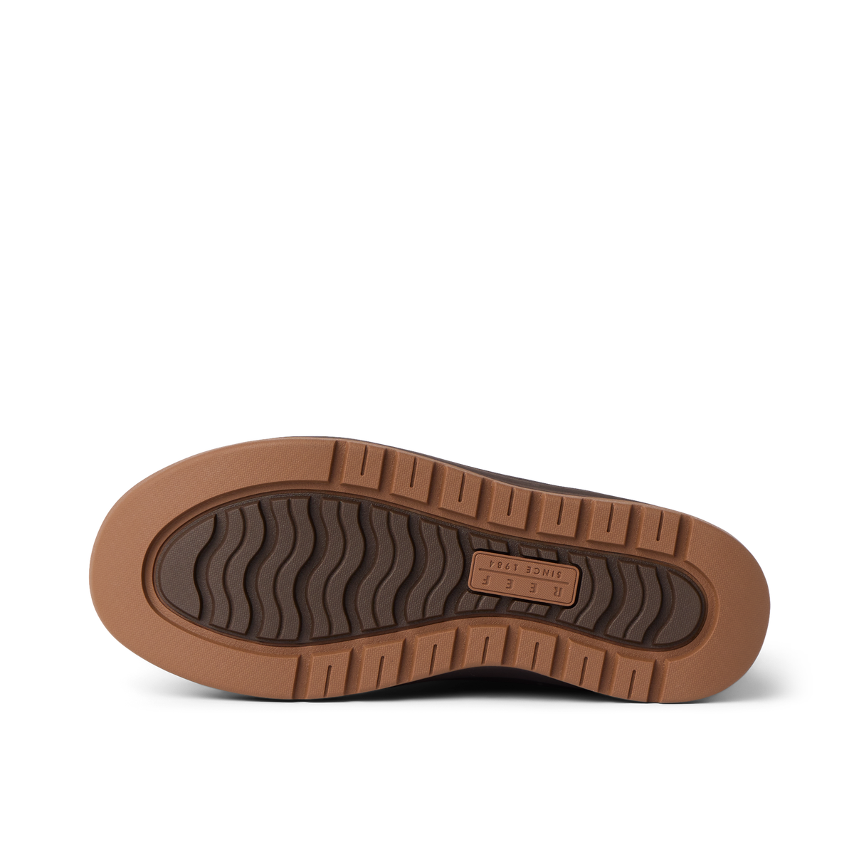 Campfire Ember outsole facing left, showing its durable tread pattern and cushioned sole