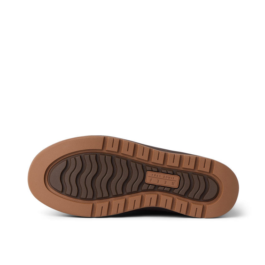 Campfire Ember outsole facing left, showing its durable tread pattern and cushioned sole