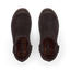 Campfire Ember brown clogs facing forward, shown from above with cushioned footbeds for everyday comfort