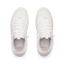 REEF Kickback white sneakers viewed from above facing forward with cushioned footbeds for everyday comfort