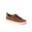 Lay Day Dawn sneaker facing right, brown suede with cushioned sole, designed for comfort and arch support in casual wear.
