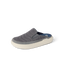 Rambler Kicker mule facing right with grey cushioned upper, memory foam footbed, and durable white EVA outsole for comfort