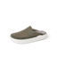Rambler Kicker mule facing left in olive with quilted upper, cushioned memory foam footbed, and lightweight EVA outsole for comfort