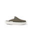 Rambler Kicker mule facing right in olive with cushioned memory foam footbed and lightweight EVA outsole for all-day comfort