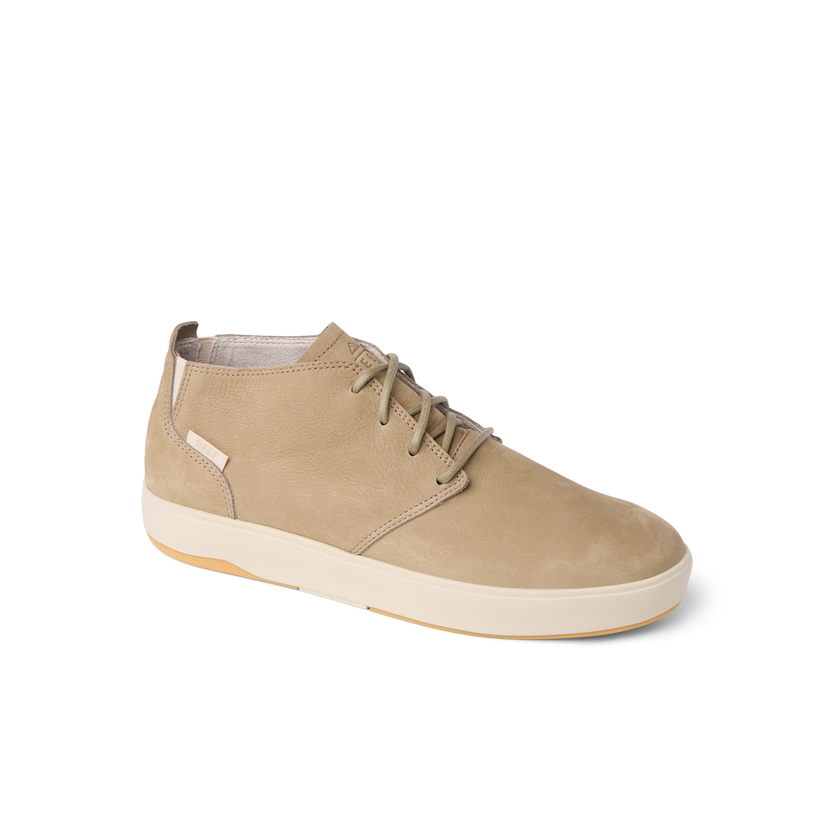 Del Mar Desert leather shoe facing right with cushioned comfort and arch support