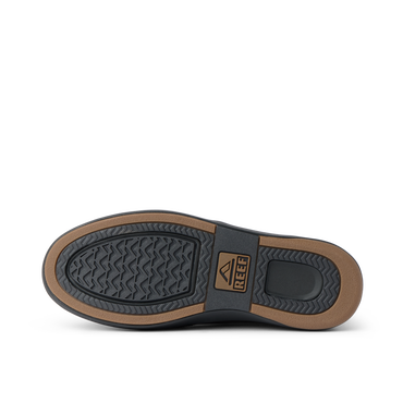 Bottom sole view of the Laguna Spiniker boot facing up, showing durable, water-friendly outsole with REEF traction design.