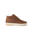 Laguna Spiniker side view of brown waterproof leather mid-boot with cushioned sole, surf-inspired comfort, and durable design