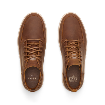 Laguna Spiniker top view of waterproof leather boots with laces, designed for comfort and durability by REEF.