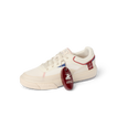 Side view of Palm X G-Papi sneaker in cream with red accents, featuring comfort cushioning and durable design for beach use.