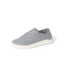 Reef Neptune gray knit shoe facing left with cushioned sole and breathable comfort fit