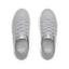 Reef Neptune gray knit shoes, toes facing upward, shown from above with cushioned footbeds and collapsible heels