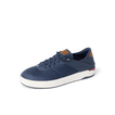 Laguna shoe facing left, navy blue breathable upper with white sole, men’s & women’s comfort sneaker for beach lifestyle.