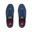 Top view of Laguna blue breathable sneakers with anatomical arch support, designed for comfort and beach lifestyles.