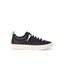 Lay Day Lite black sneaker facing right with cushioned sole for comfortable everyday wear