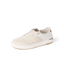 Right-facing white sneaker with mesh upper and cushioned sole, designed for comfort and beach-inspired wear.