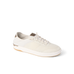 Right-facing beige sneaker with mesh upper and cushioned sole designed for comfort and durability.