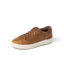 Del Mar Commuter brown leather shoe facing left with cushioned comfort and arch support