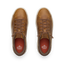 Del Mar Commuter brown leather shoes viewed from above with toes facing up